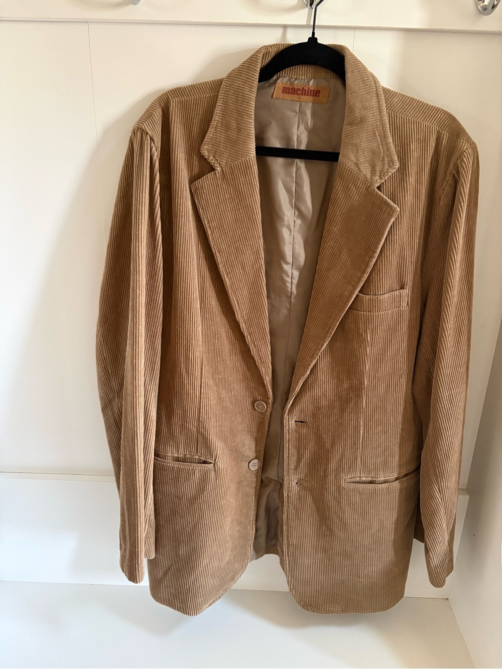 Machine Men's Camel Corduroy Sport Coat